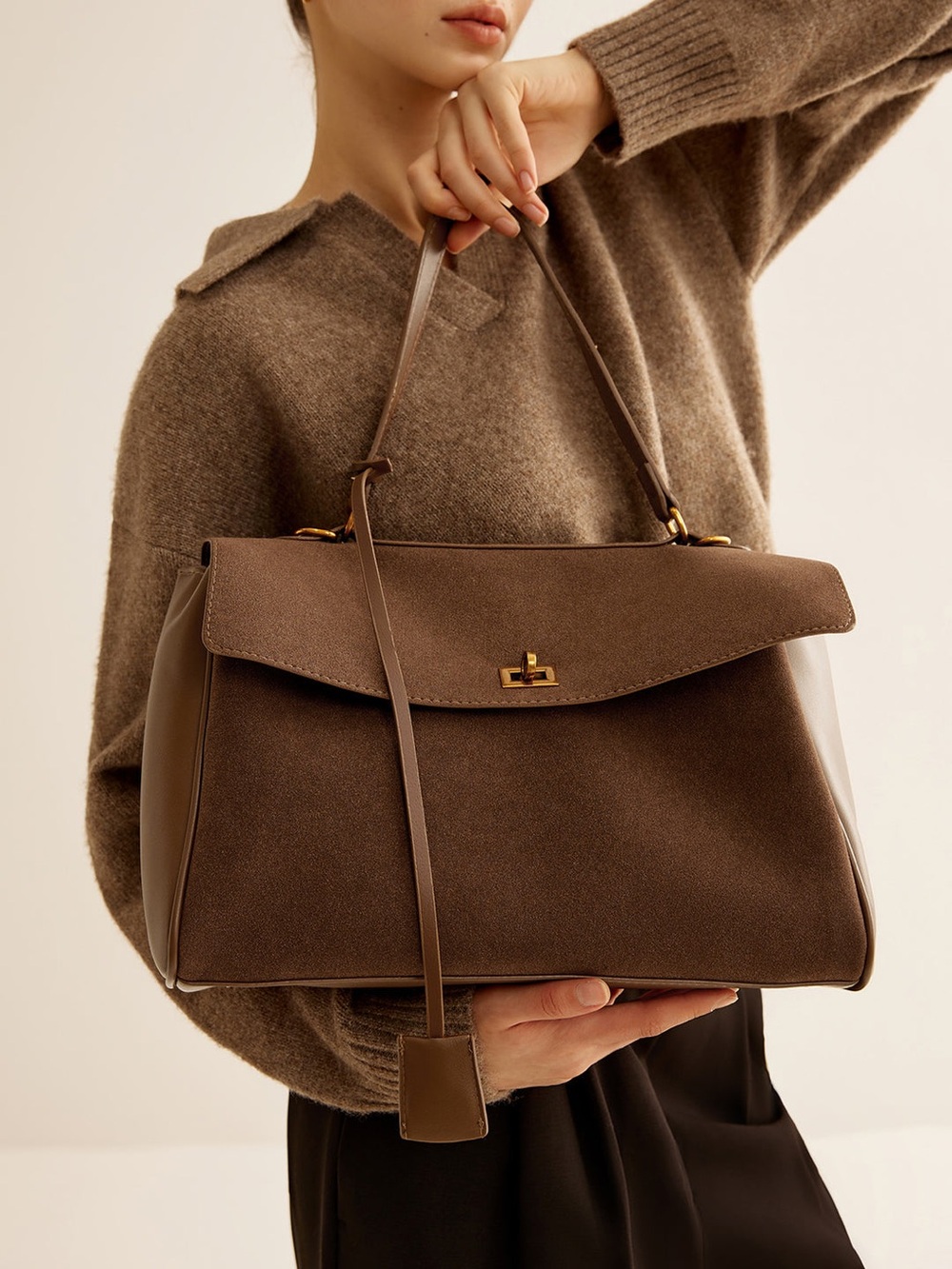Commense Utility Large Capacity Flap Shoulder Bag